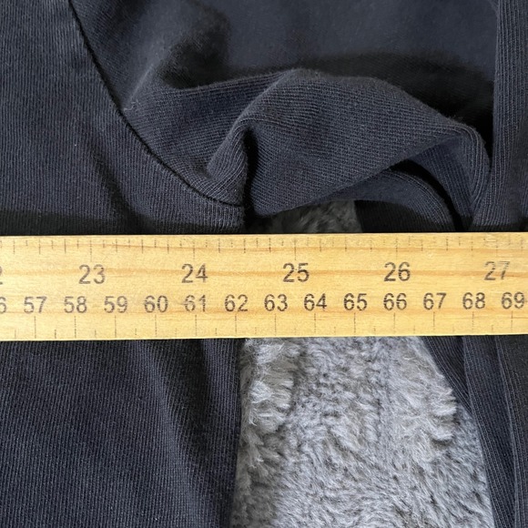 Nike Black Long Sleeve Hooded T Shirt Size XXL Cotton Made in Malaysia *Stain - Picture 8 of 11